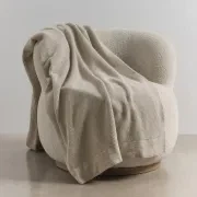 Chain Rib Angora & Merino Wool Throws gallery detail image