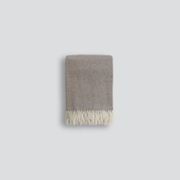 Baya Bambina NZ Merino Wool & Cashmere Throw - Walnut gallery detail image