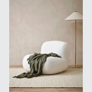 Baya Richmond Throw - Dark Olive | Acrylic/Wool Blend gallery detail image