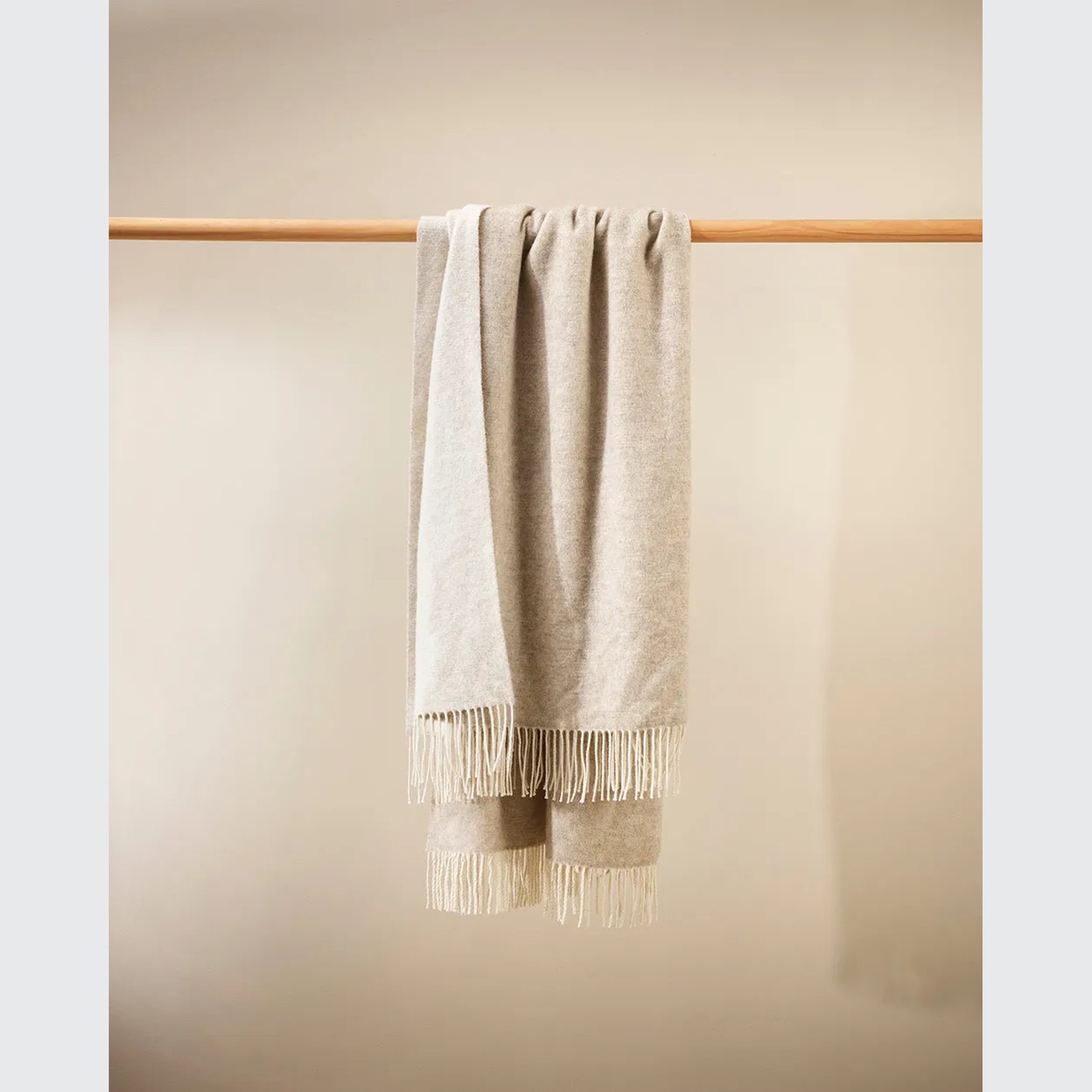 Baya Casa Throw - Oatmeal | Merino Blend gallery detail image