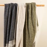 Baya Casa Throw - Anthracite | Merino Blend gallery detail image