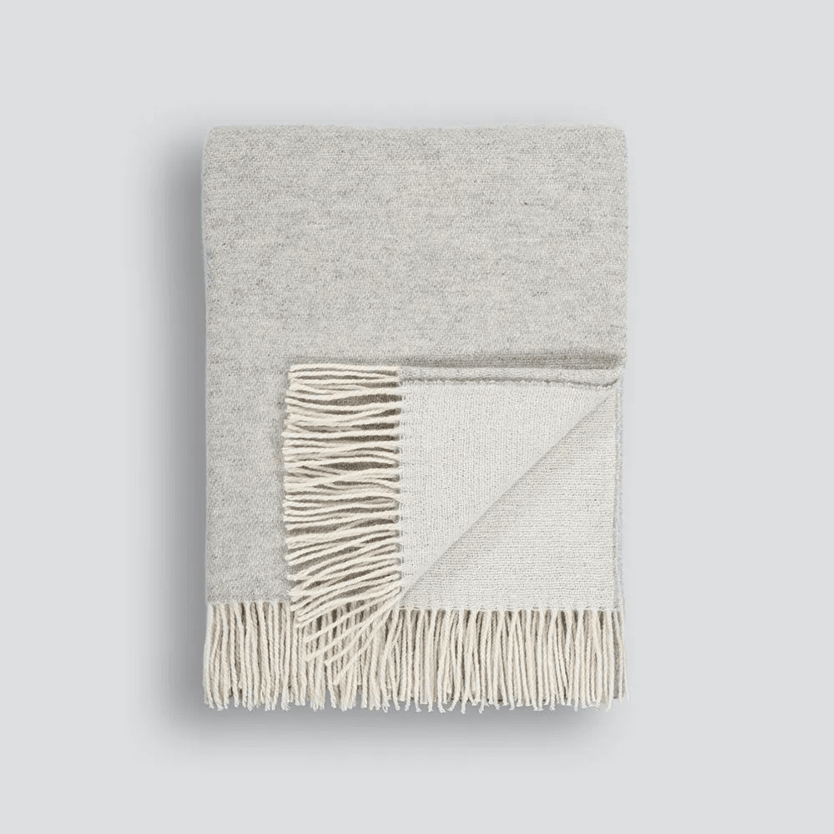 Baya Casa Throw - Silver | Merino Blend gallery detail image