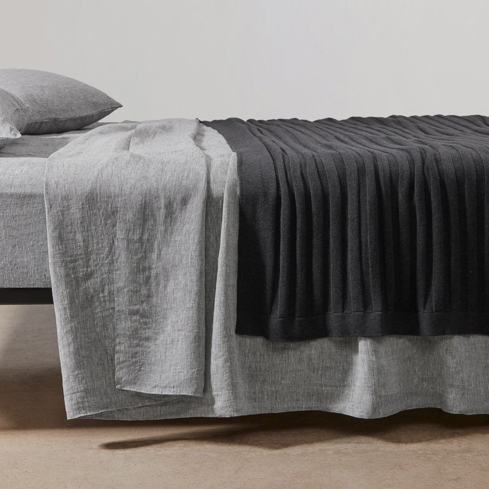 Flat Rib Cotton Throws gallery detail image