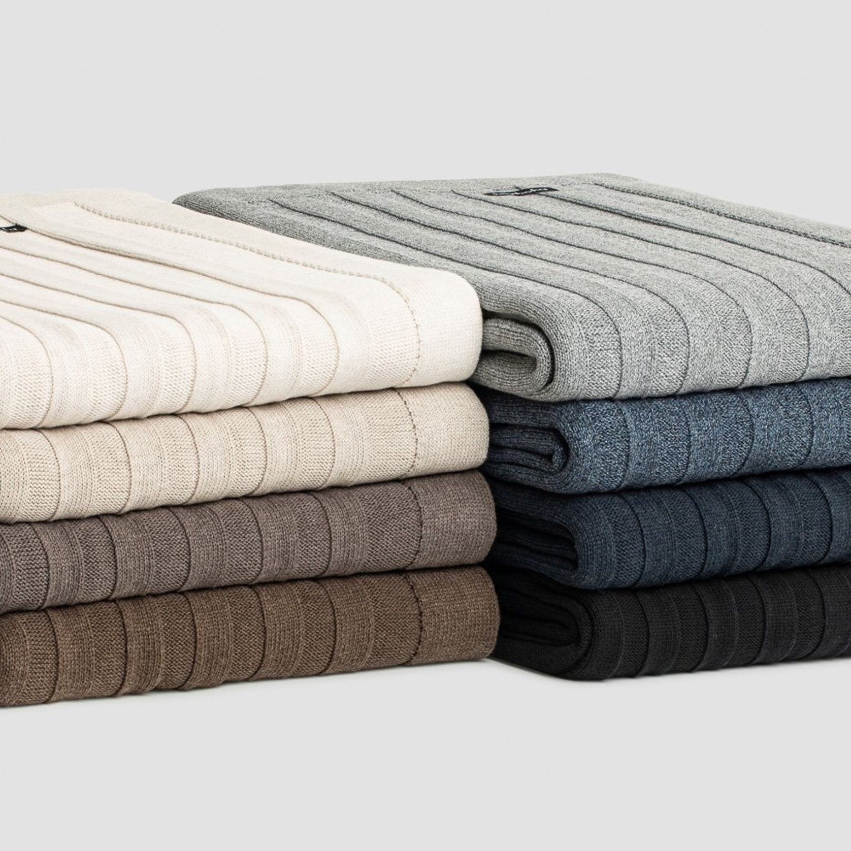 Flat Rib Cotton Throws gallery detail image