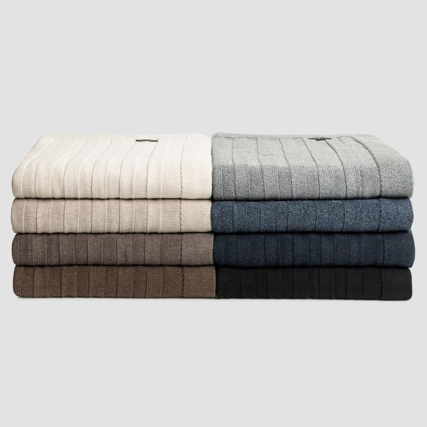 Flat Rib Cotton Throws gallery detail image