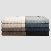 Flat Rib Cotton Throws gallery detail image