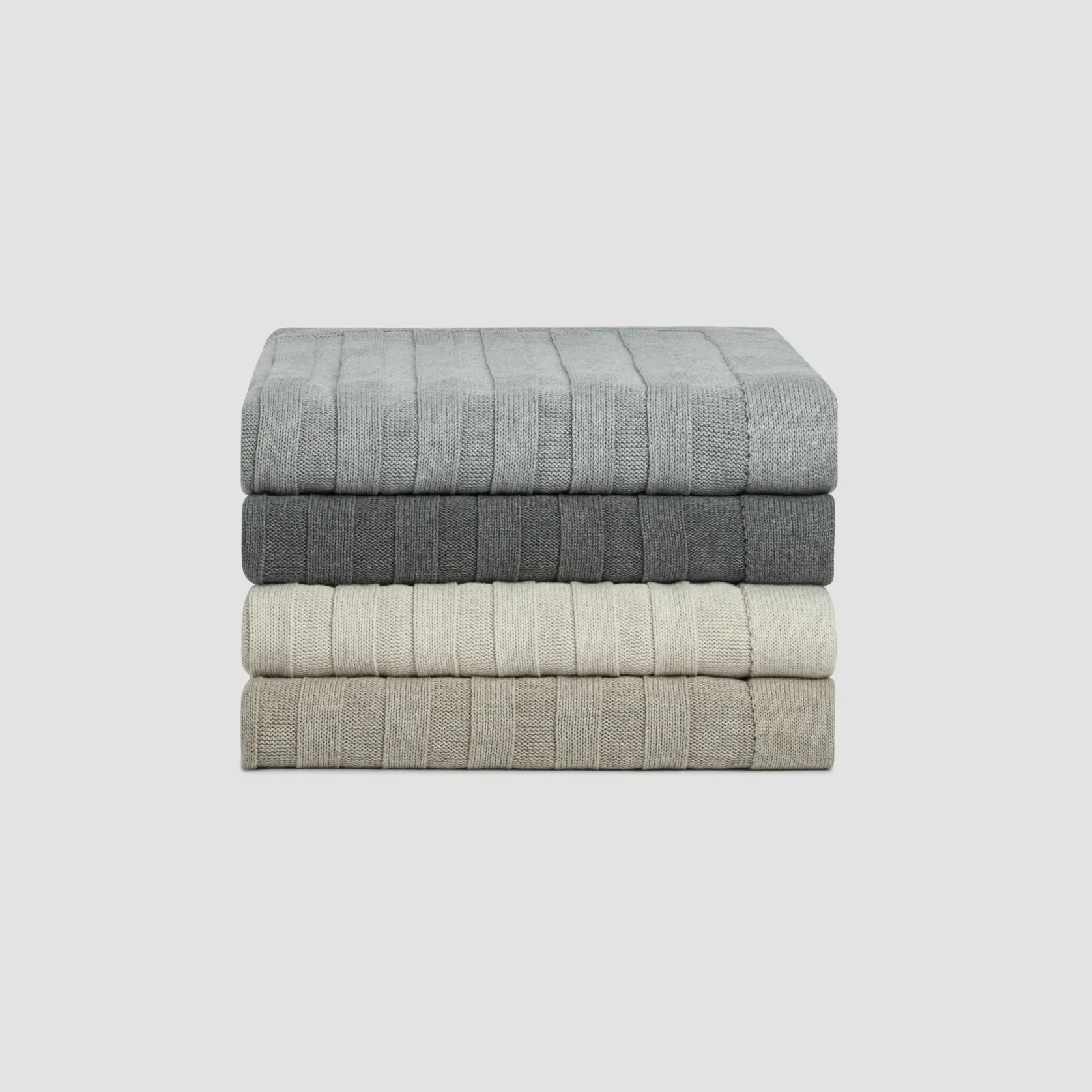 Flat Rib Cotton Throws gallery detail image