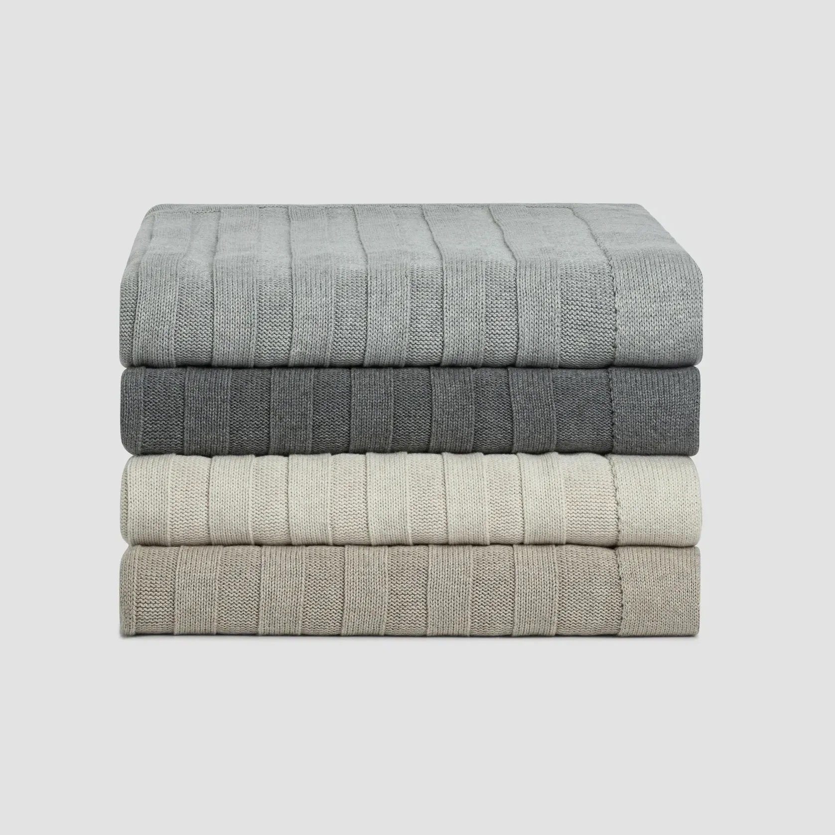 Flat Rib Cotton Throws gallery detail image
