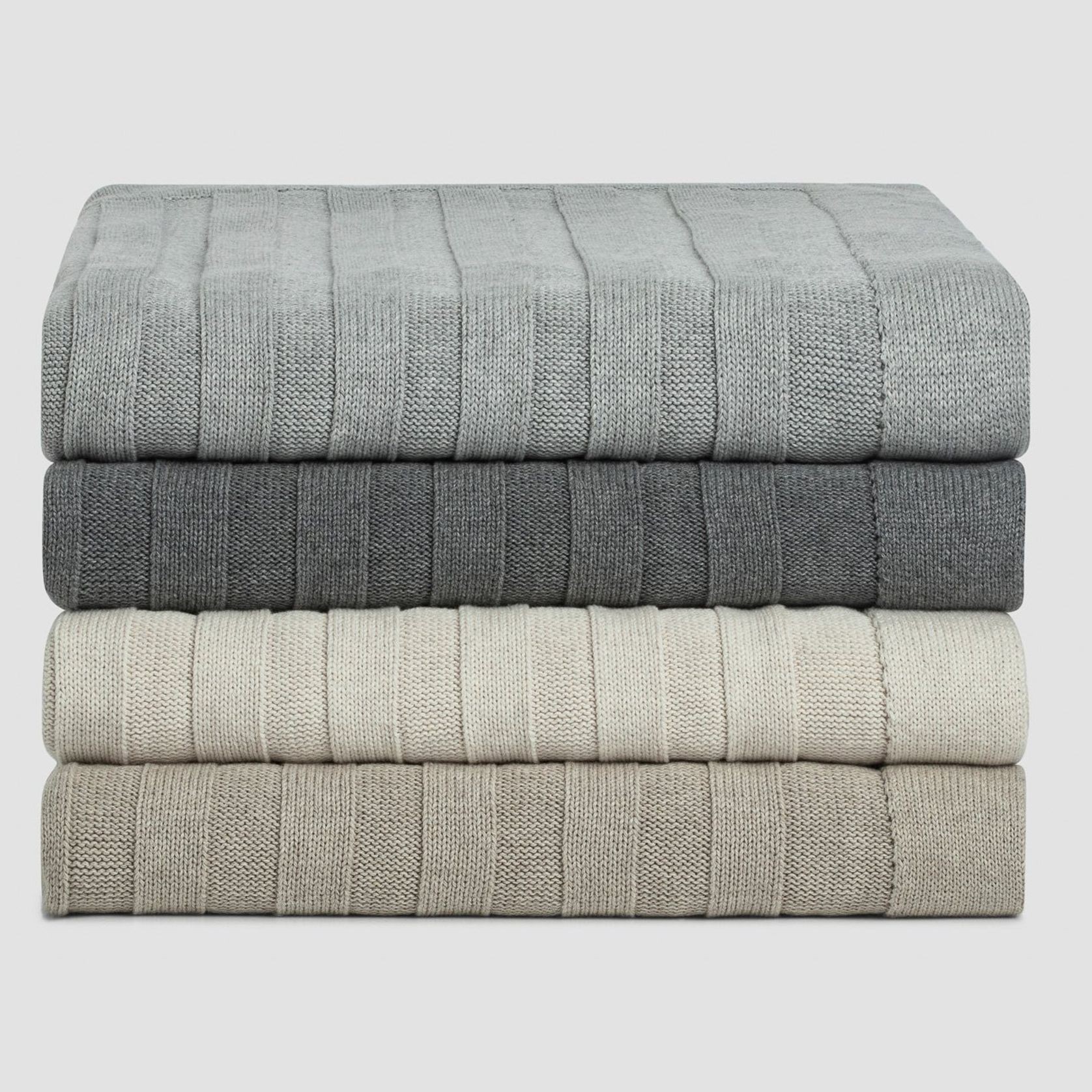 Flat Rib Cotton Throws gallery detail image