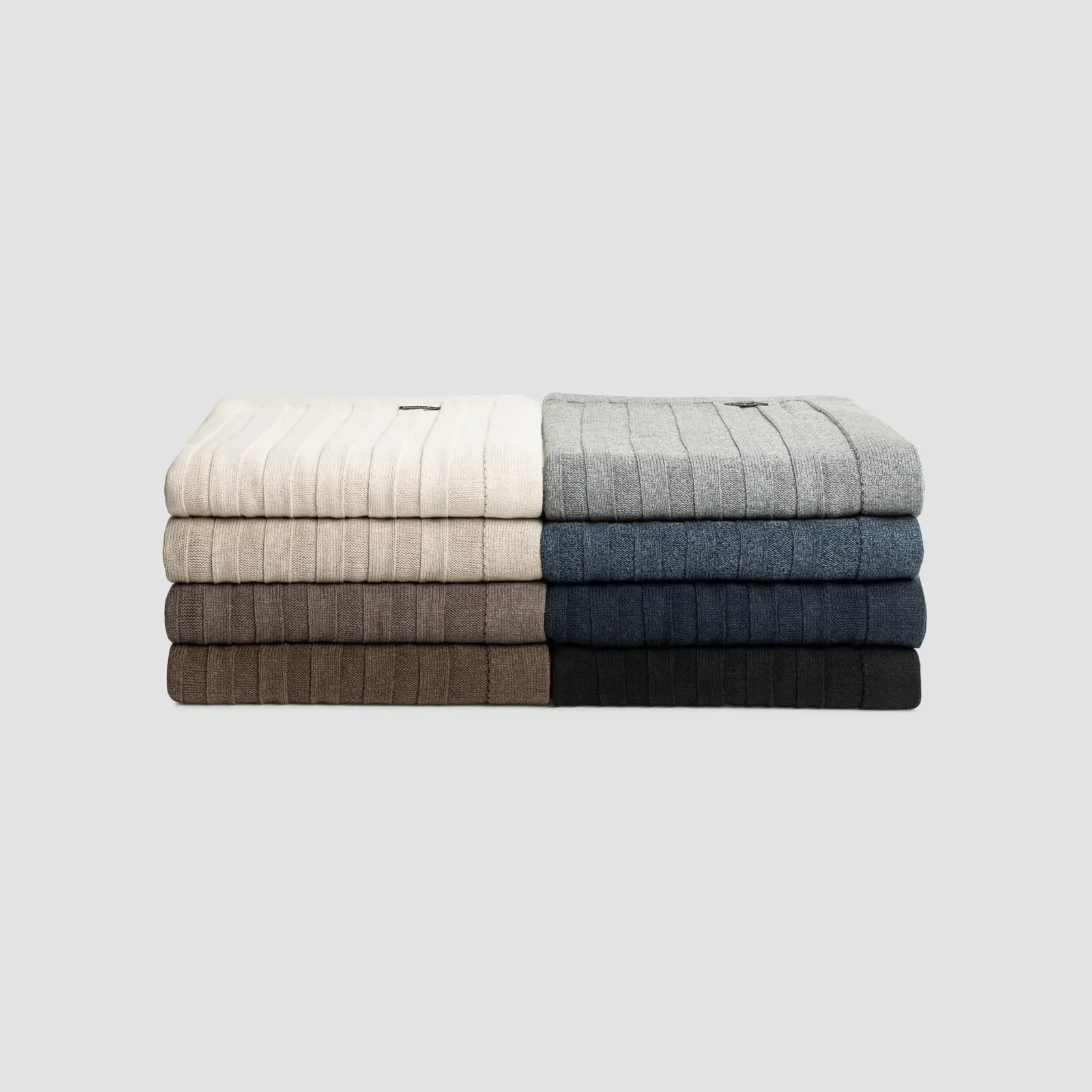 Flat Rib Cotton Throws gallery detail image