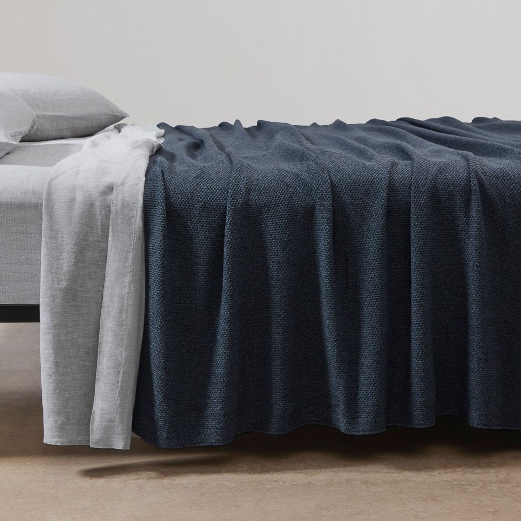 Moss Stitch Cotton Blankets gallery detail image