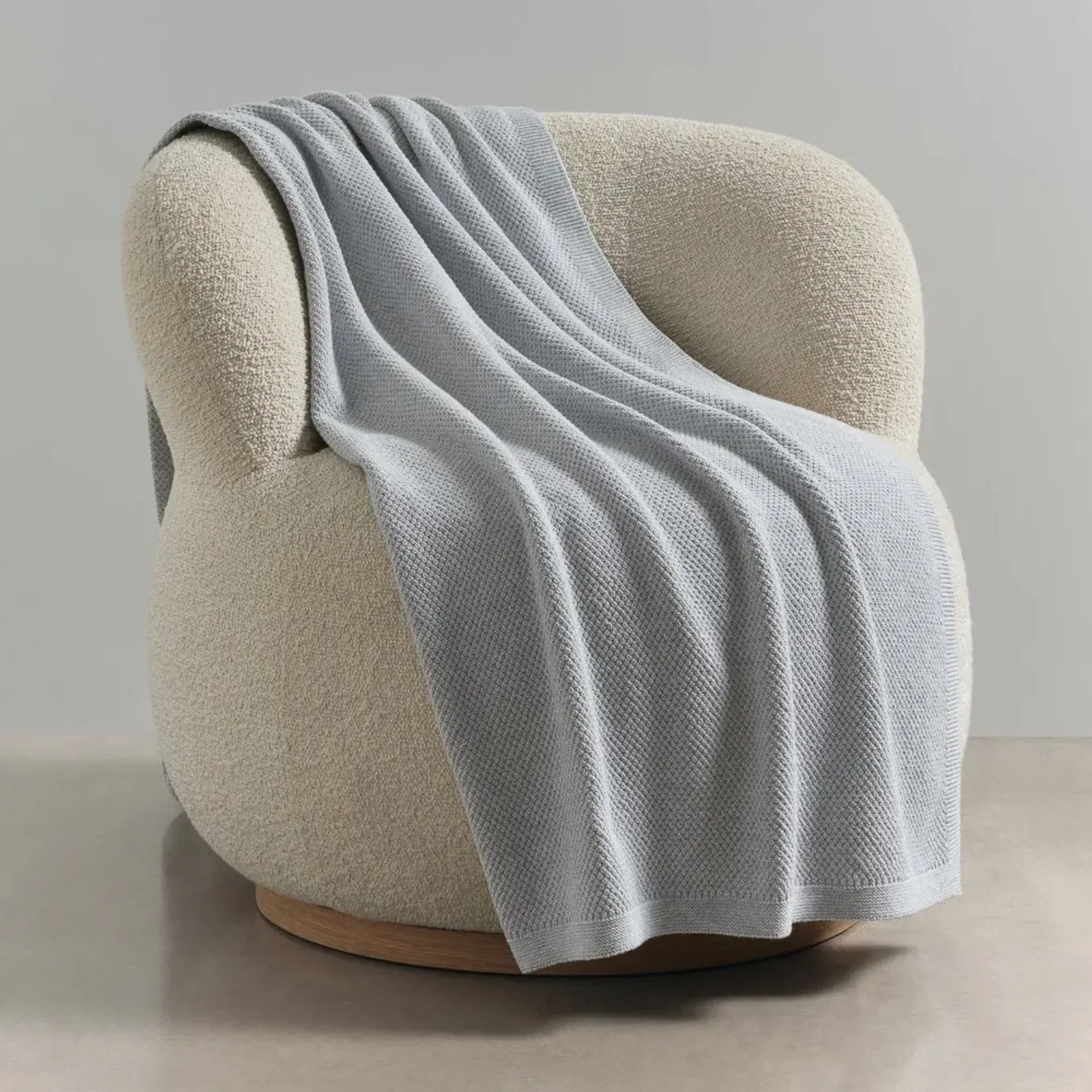 Moss Stitch Cotton Throws gallery detail image