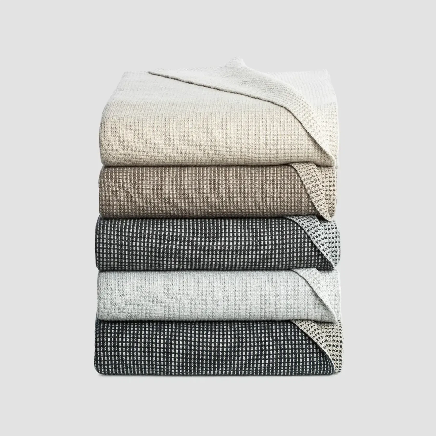 Reversible Box Knitted Weighted Throws gallery detail image