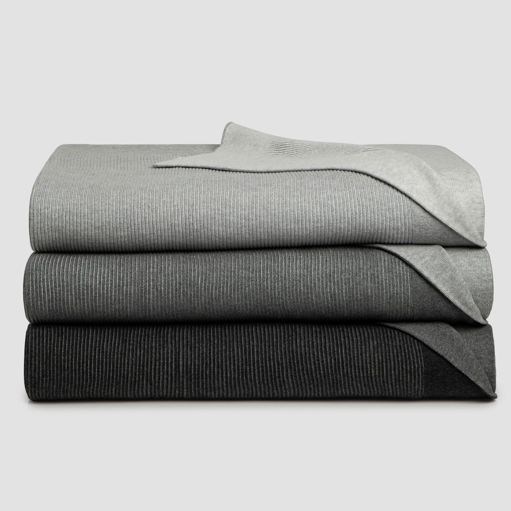 Reversible Rib Cotton Blankets gallery detail image