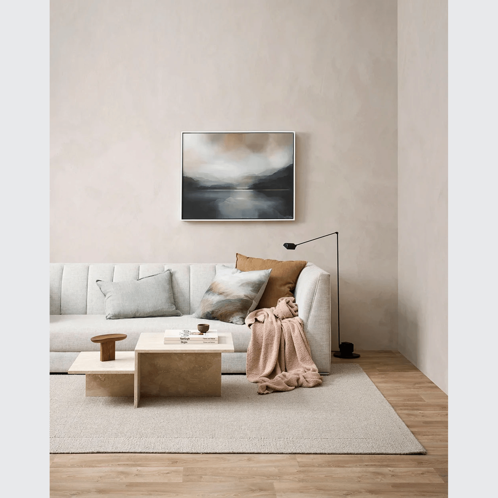 Baya Cromwell Throw - Blush | Cotton Blend gallery detail image