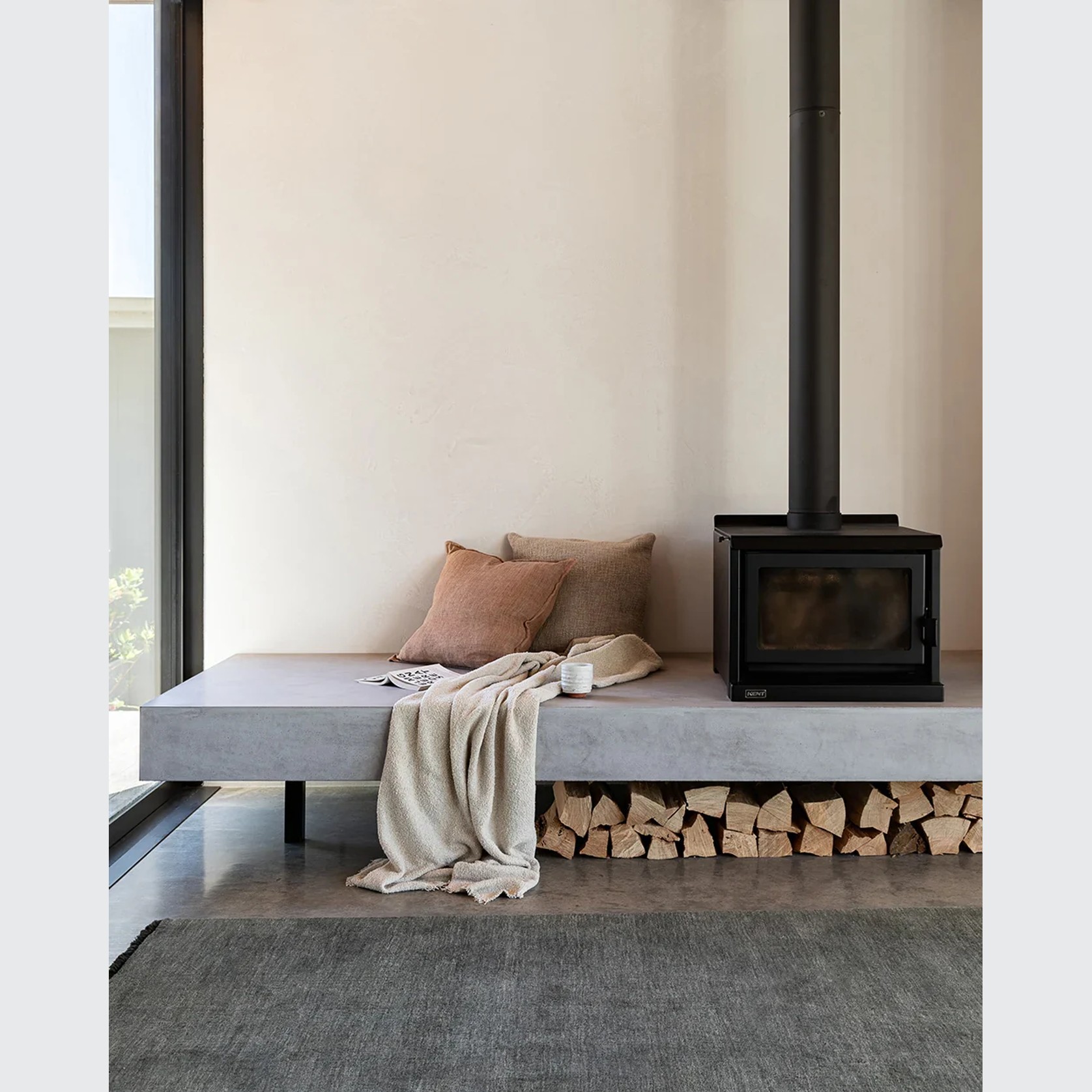 Baya Cromwell Throw - Neutral | Cotton Blend gallery detail image