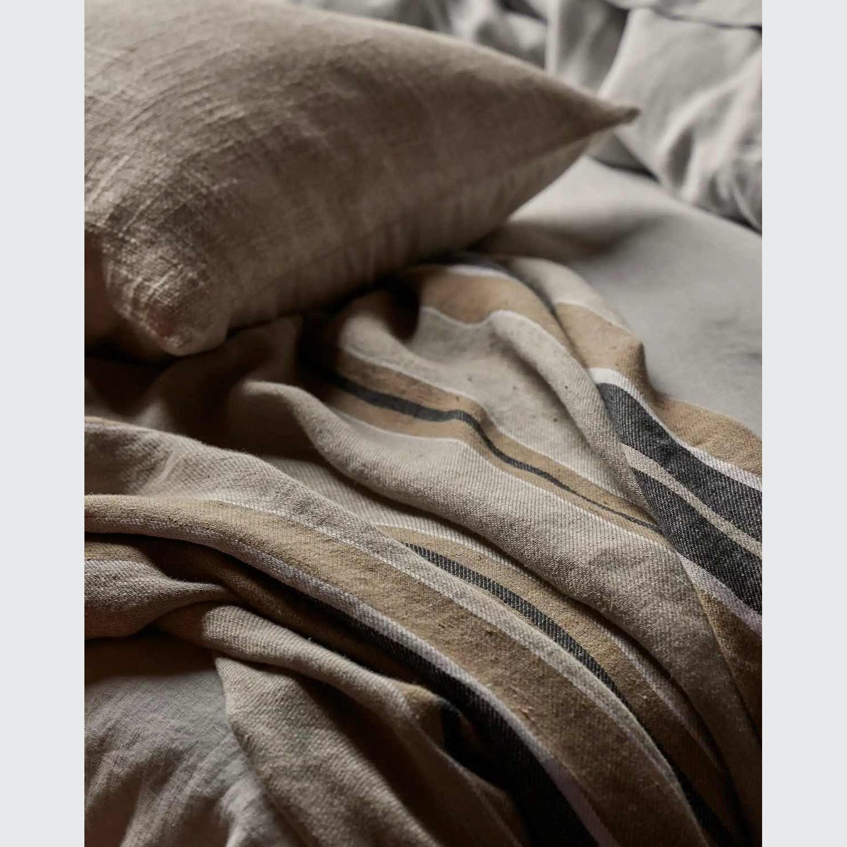 Weave Home European Linen Franco Throw - Clay gallery detail image