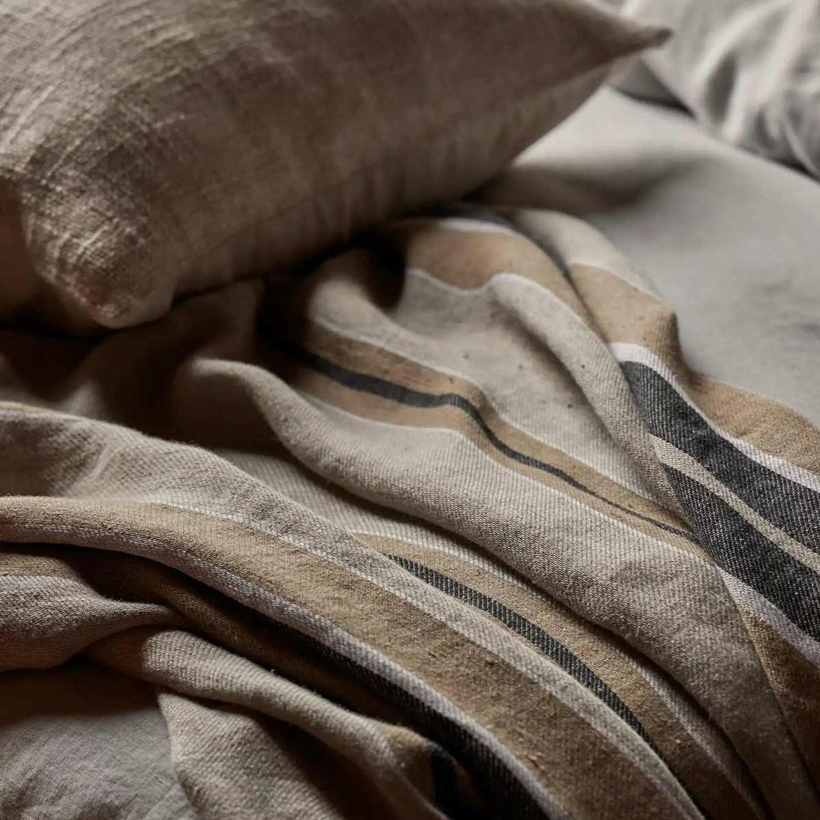 Weave Home European Linen Franco Throw - Clay gallery detail image