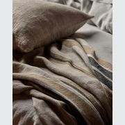 Weave Home European Linen Franco Throw - Clay gallery detail image