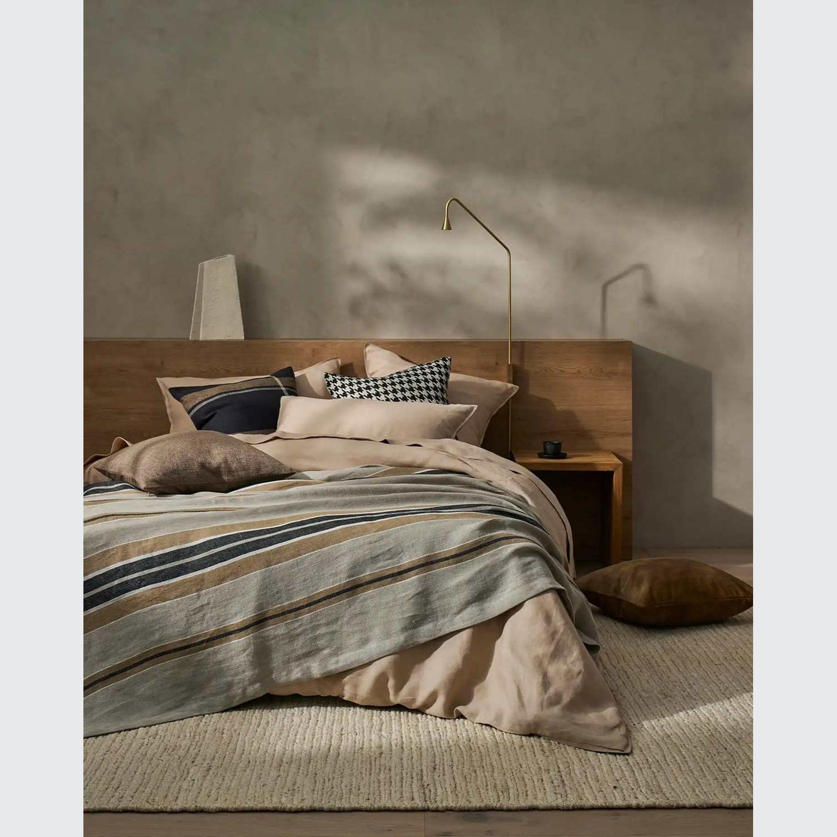 Weave Home European Linen Franco Throw - Clay gallery detail image