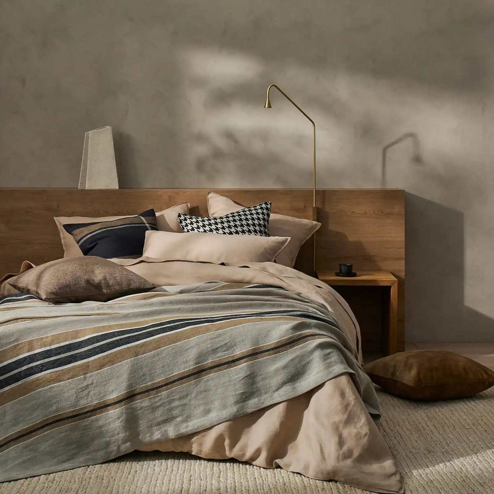 Weave Home European Linen Franco Throw - Clay gallery detail image