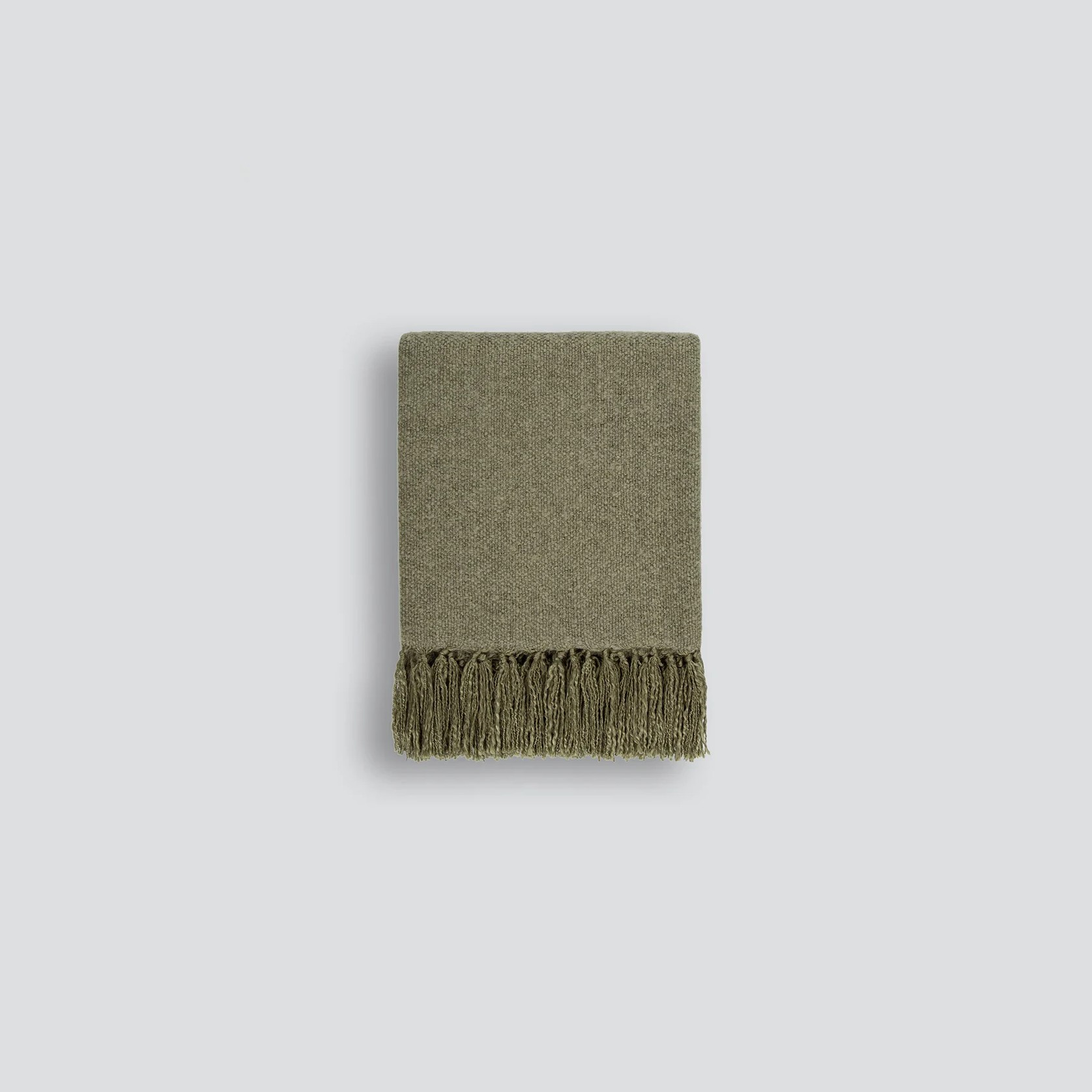Baya Richmond Throw - Moss | Acrylic/Wool Blend gallery detail image