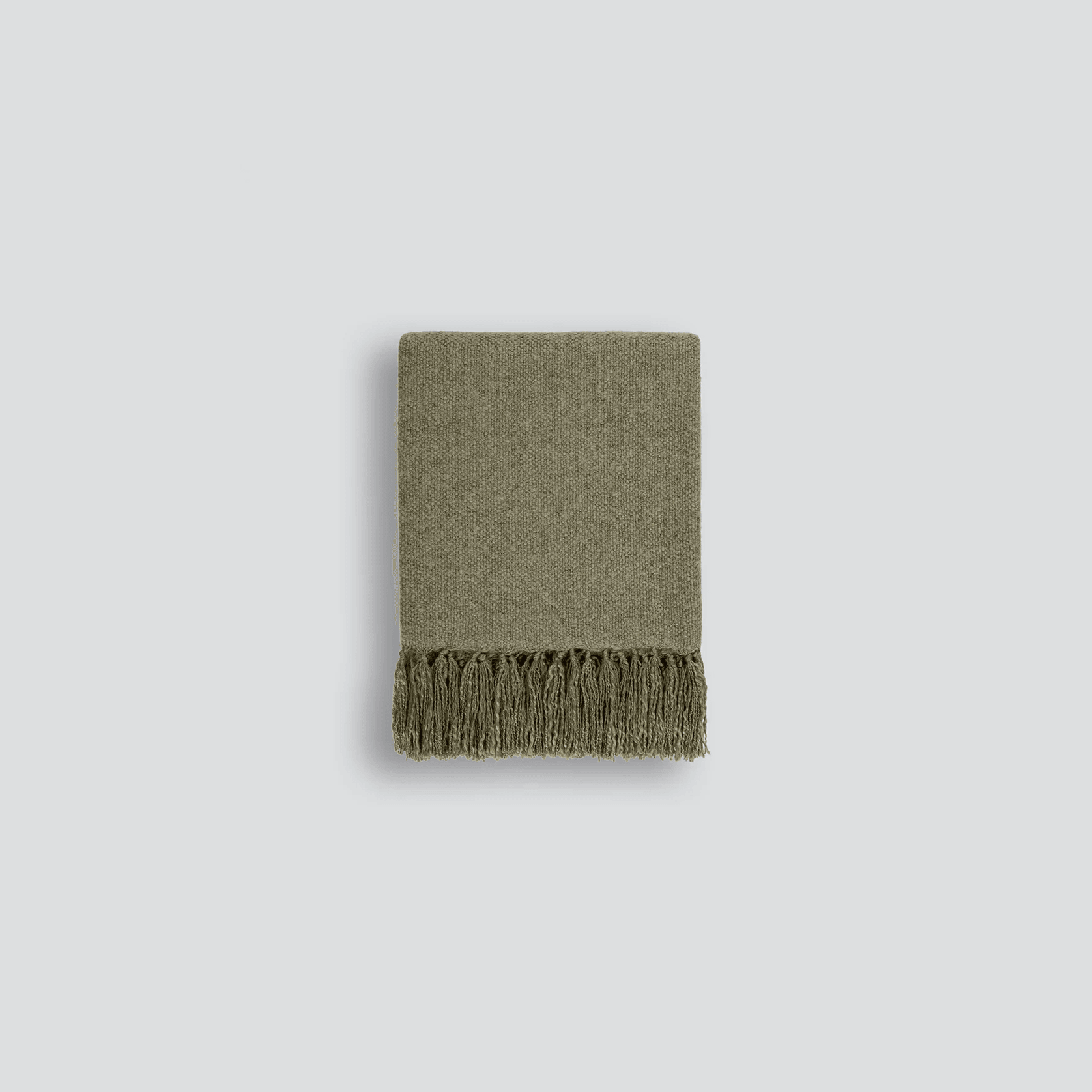 Baya Richmond Throw - Moss | Acrylic/Wool Blend gallery detail image