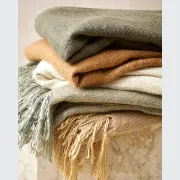 Baya Richmond Throw - Cumin | Acrylic/Wool Blend gallery detail image