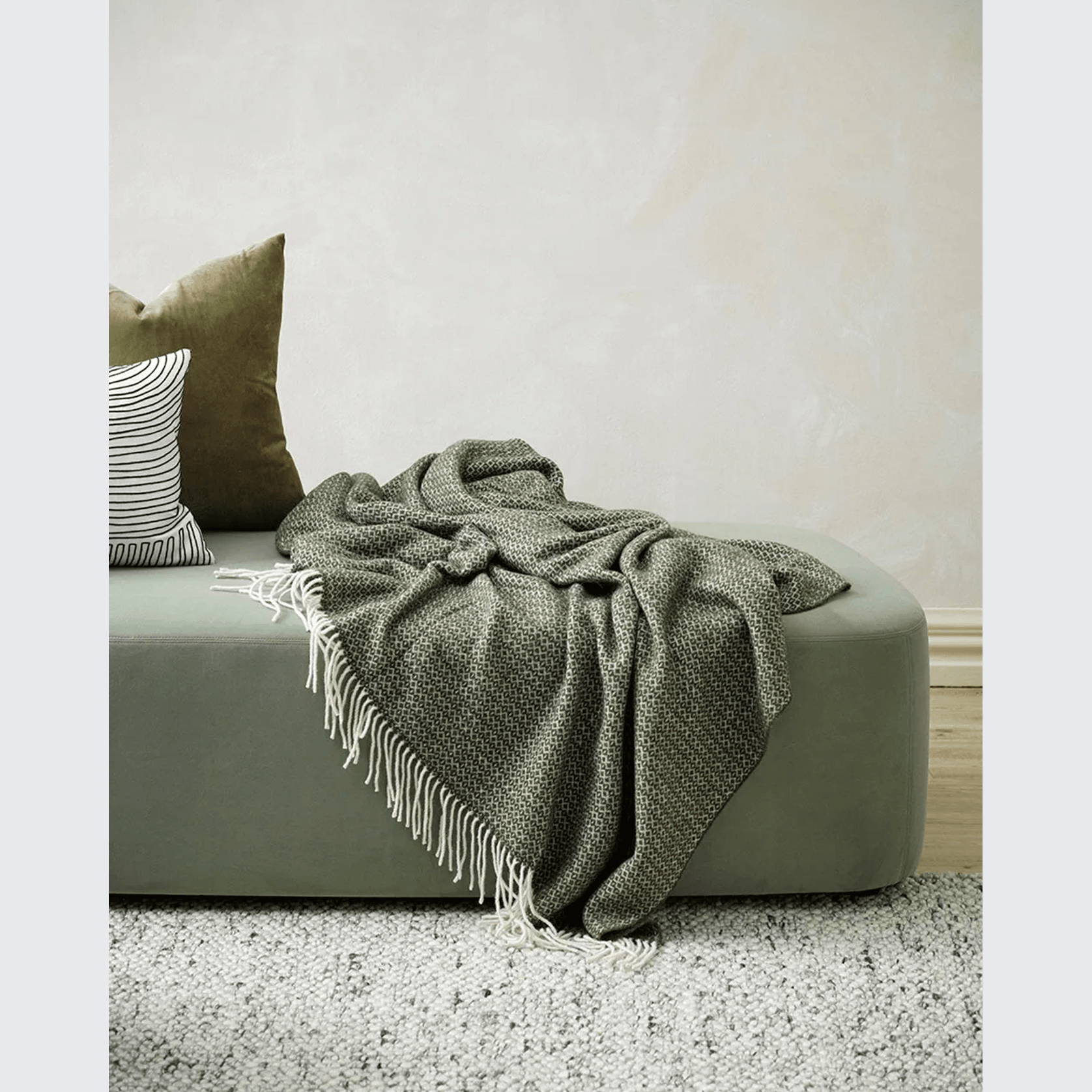 Baya Littano Throw - Kale gallery detail image