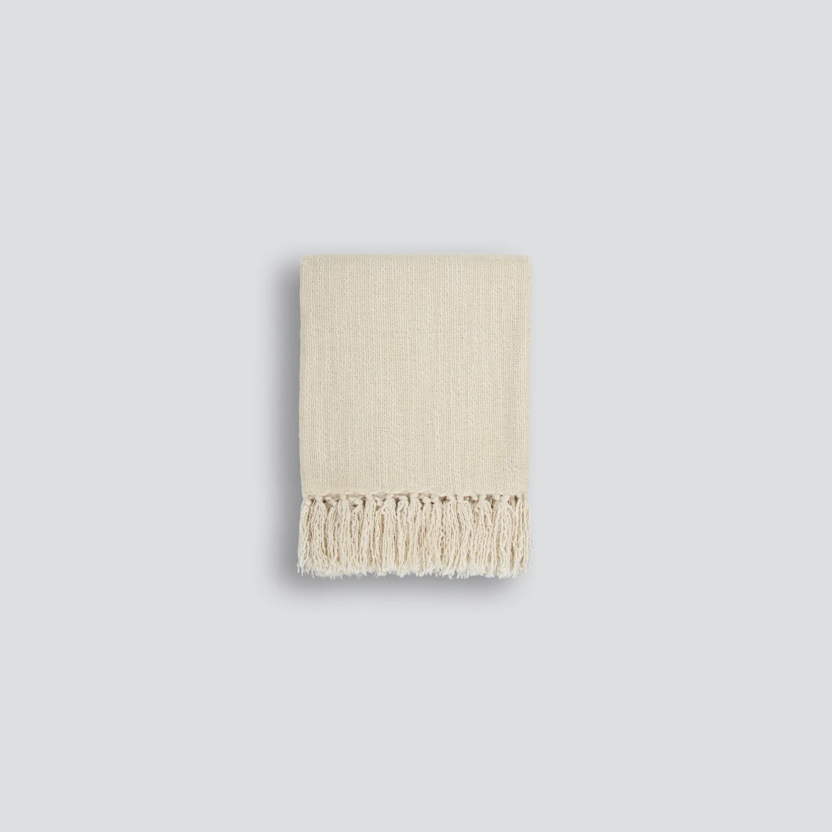 Baya Richmond Throw - Ecru | Acrylic/Wool Blend gallery detail image