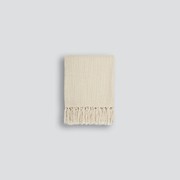 Baya Richmond Throw - Ecru | Acrylic/Wool Blend gallery detail image