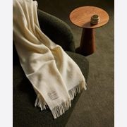 Weave Home Nevis Throw Blanket - Snow | NZ Lambswool gallery detail image