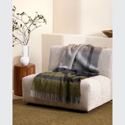 Baya Brunswick Throw - Olive | Pure NZ Wool gallery detail image