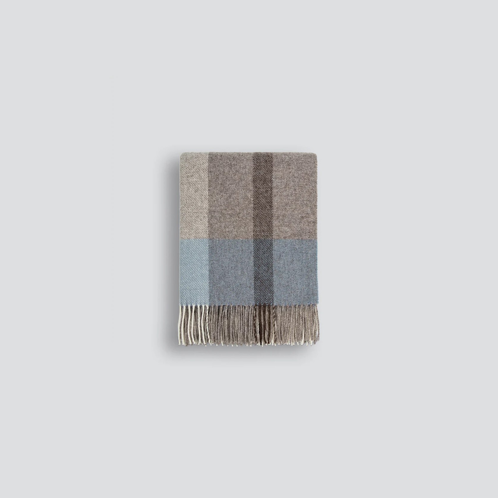 Baya Brunswick Throw - Sky | Pure NZ Wool gallery detail image