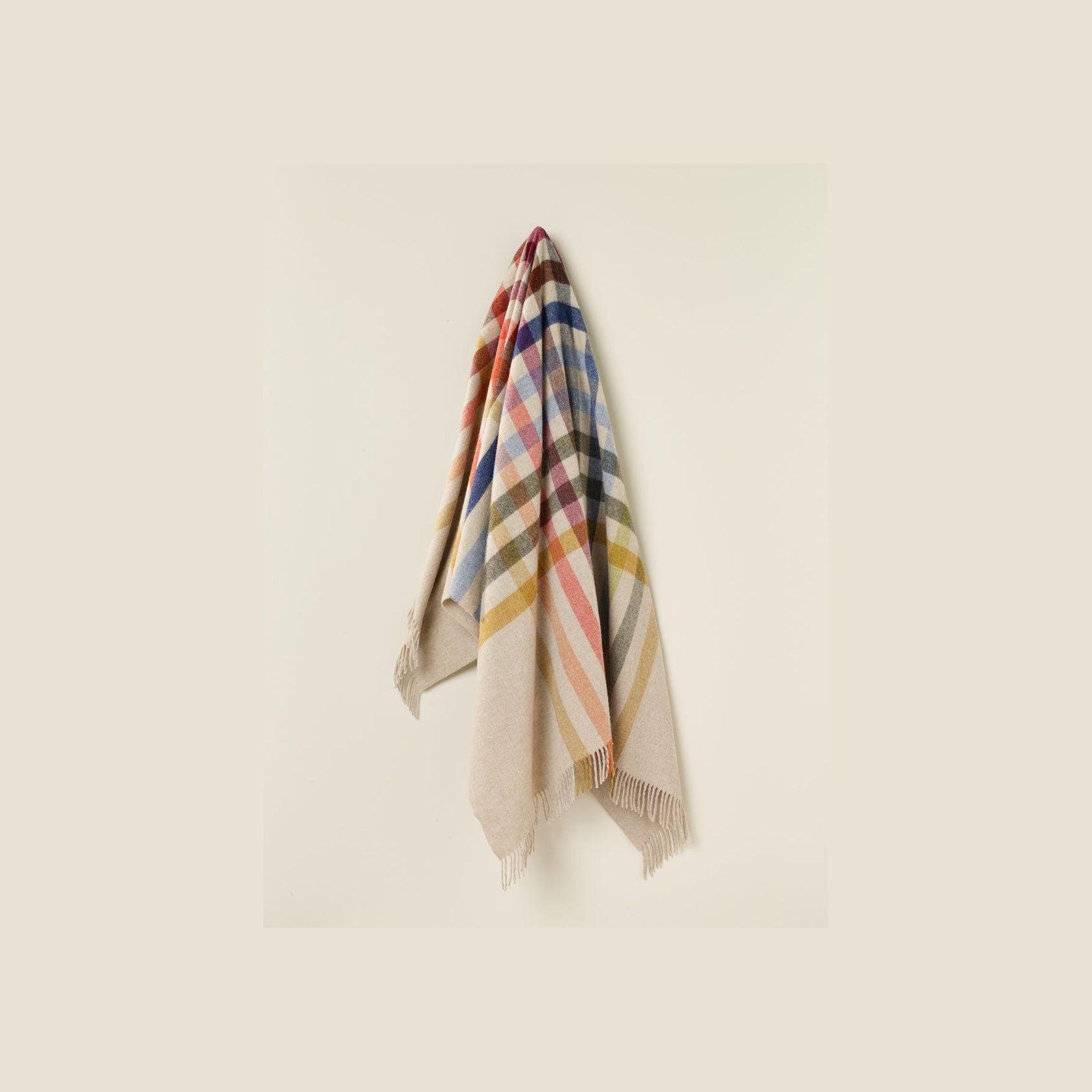 NZ Merino Throw Blanket - Henley Beige | 100% Pure Wool gallery detail image