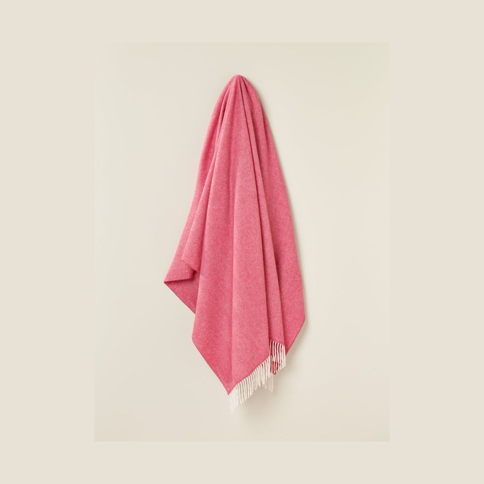 NZ Wool Throw - Herringbone, Candy | 100% Merino Wool gallery detail image