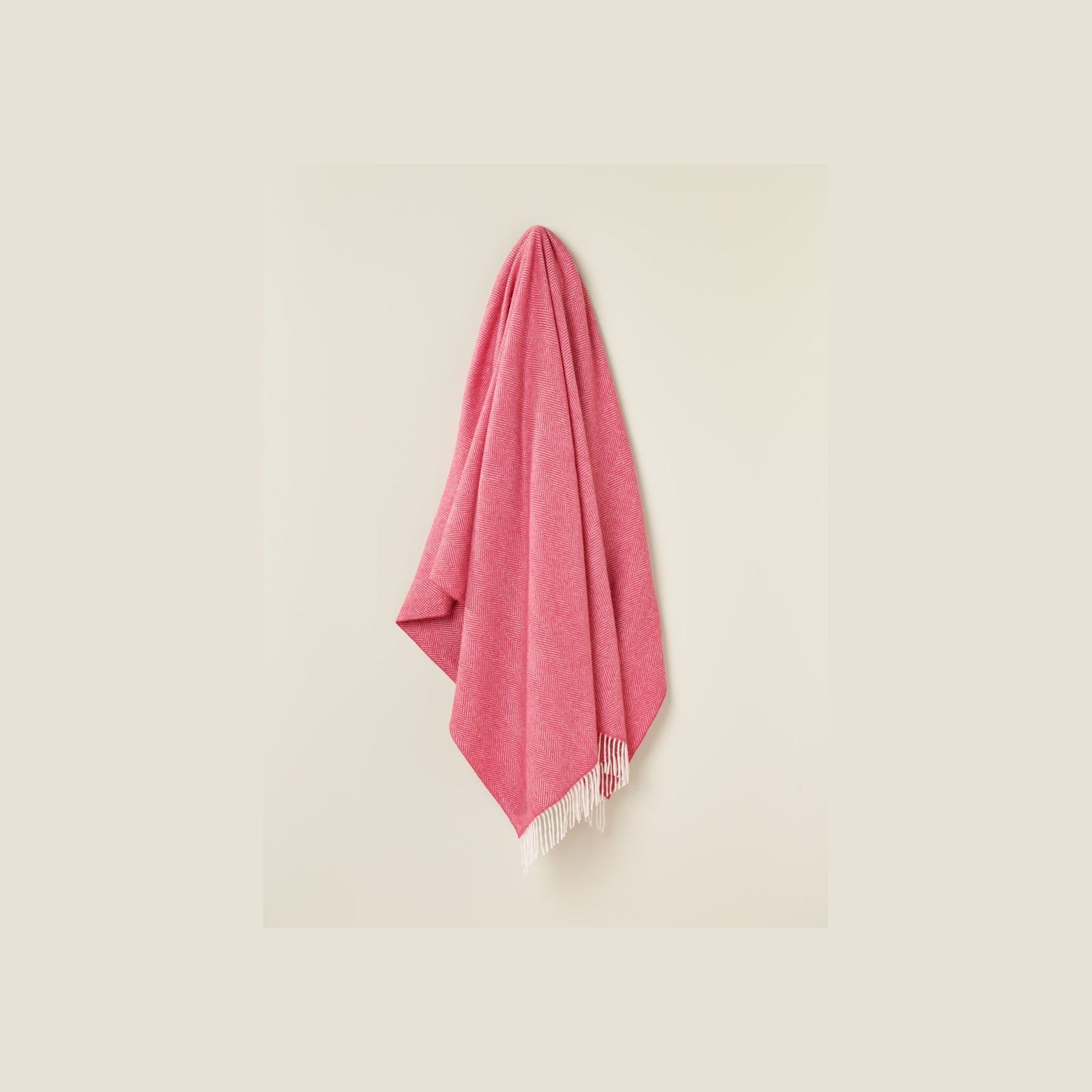 NZ Wool Throw - Herringbone, Candy | 100% Merino Wool gallery detail image