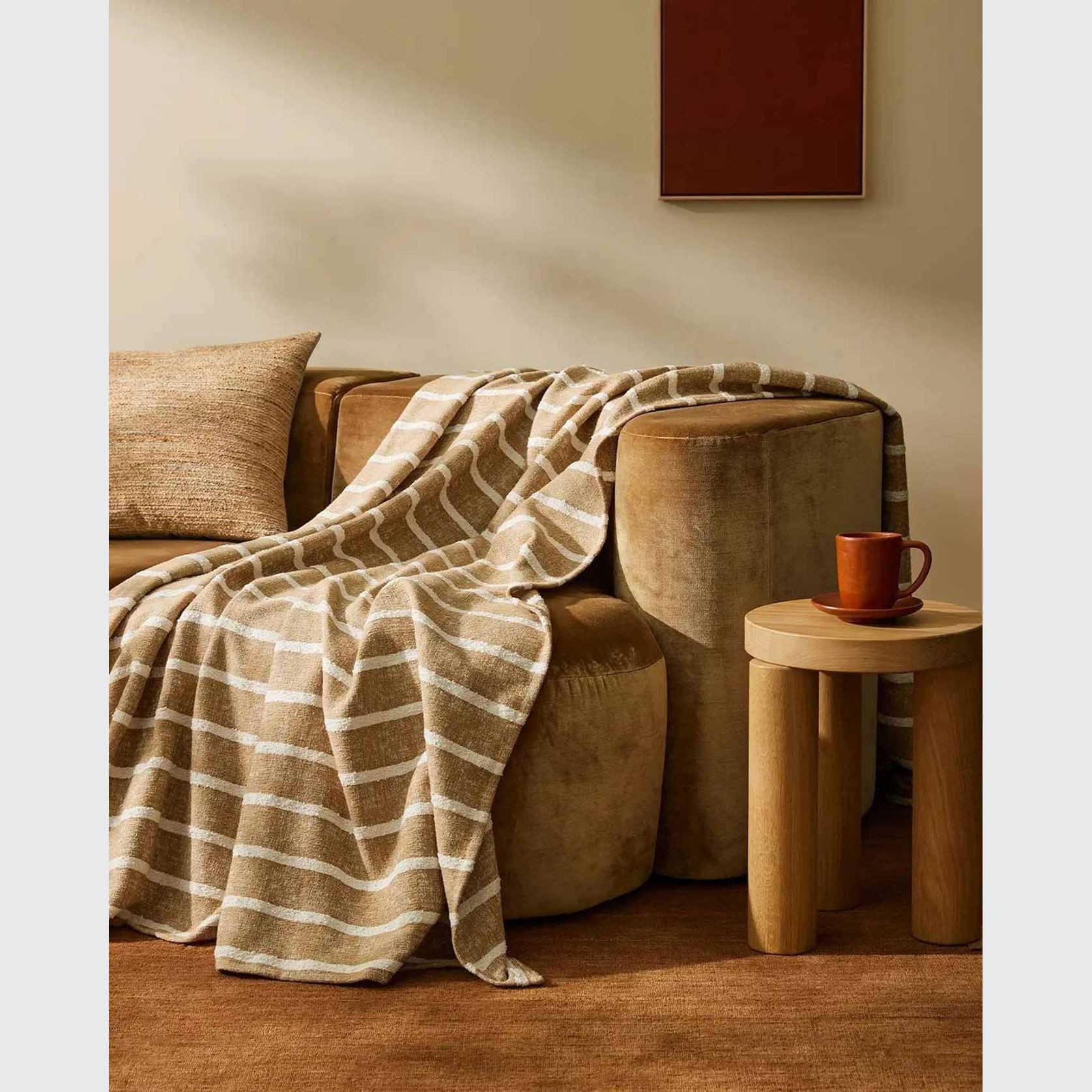 Weave Home Piazza Throw Blanket - Earth gallery detail image