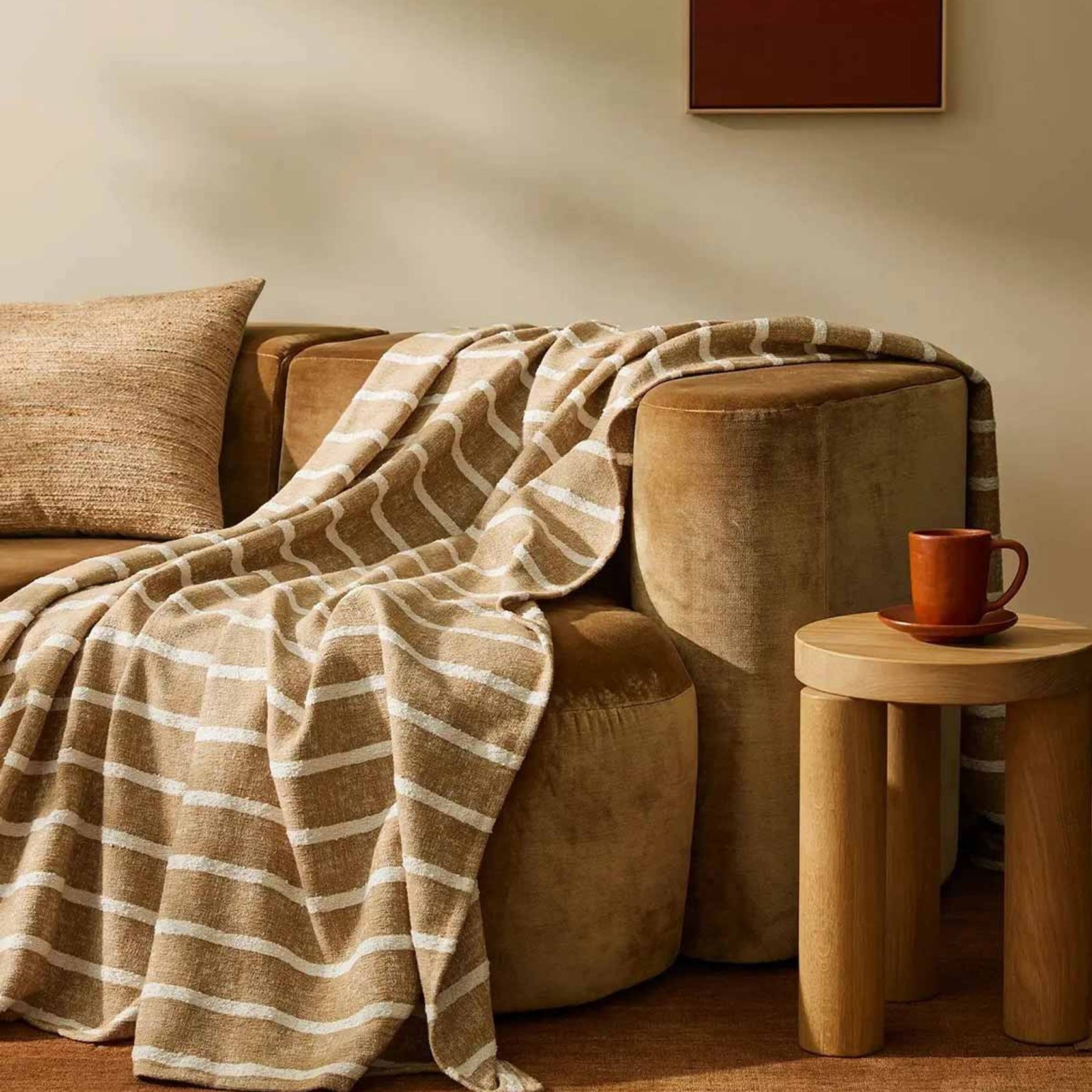 Weave Home Piazza Throw Blanket - Earth gallery detail image