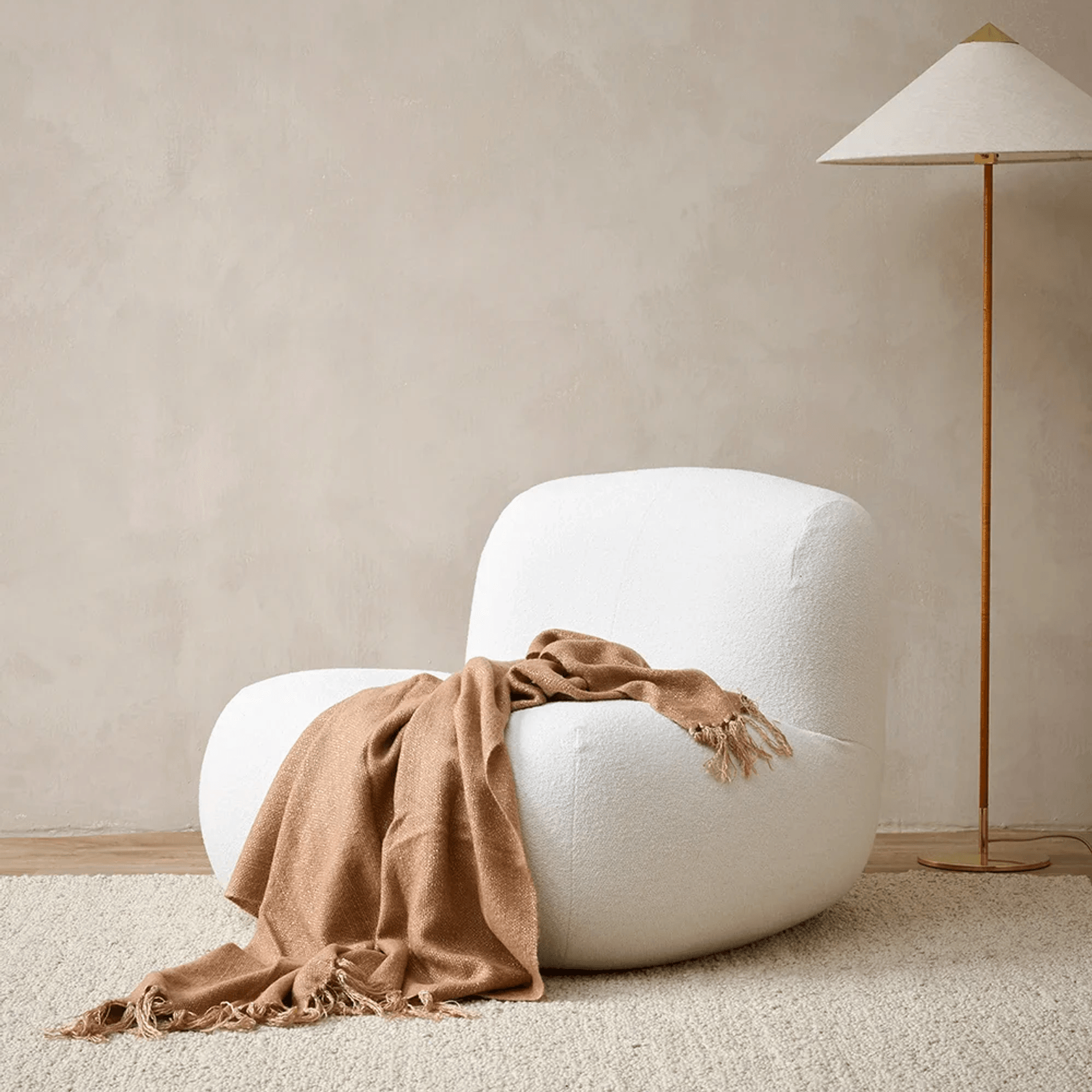Baya Richmond Throw - Sunset | Acrylic/Wool Blend gallery detail image