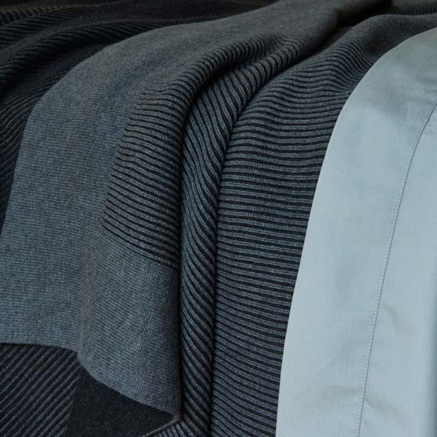 Reversible Rib Cotton Blankets gallery detail image