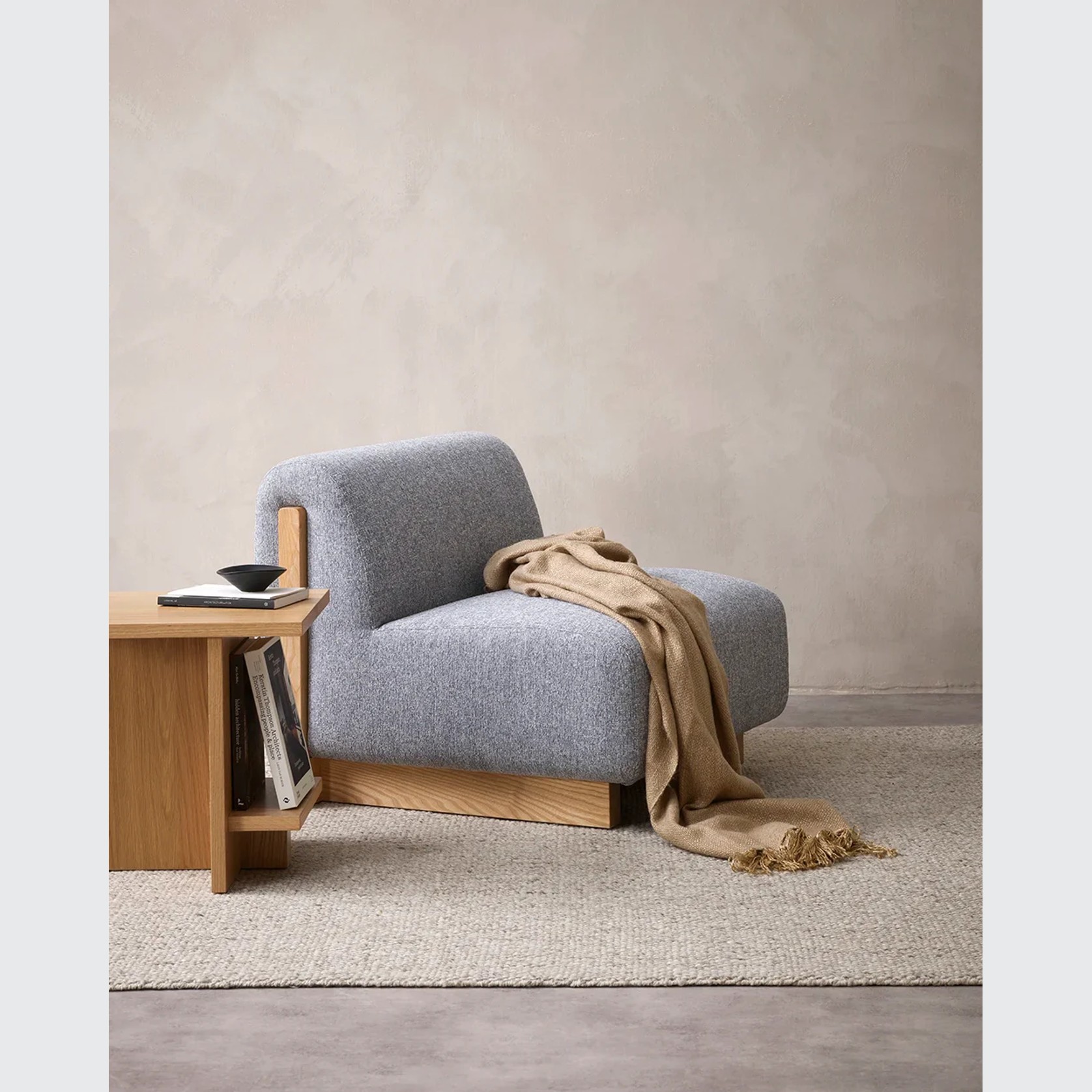 Baya Richmond Throw - Cumin | Acrylic/Wool Blend gallery detail image