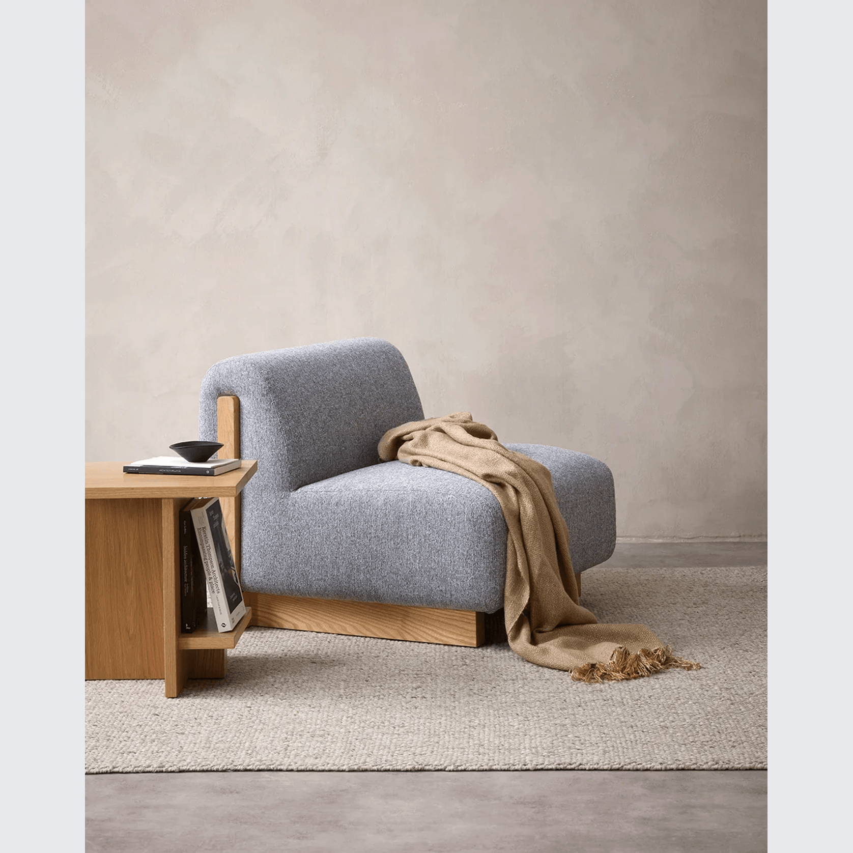 Baya Richmond Throw - Cumin | Acrylic/Wool Blend gallery detail image