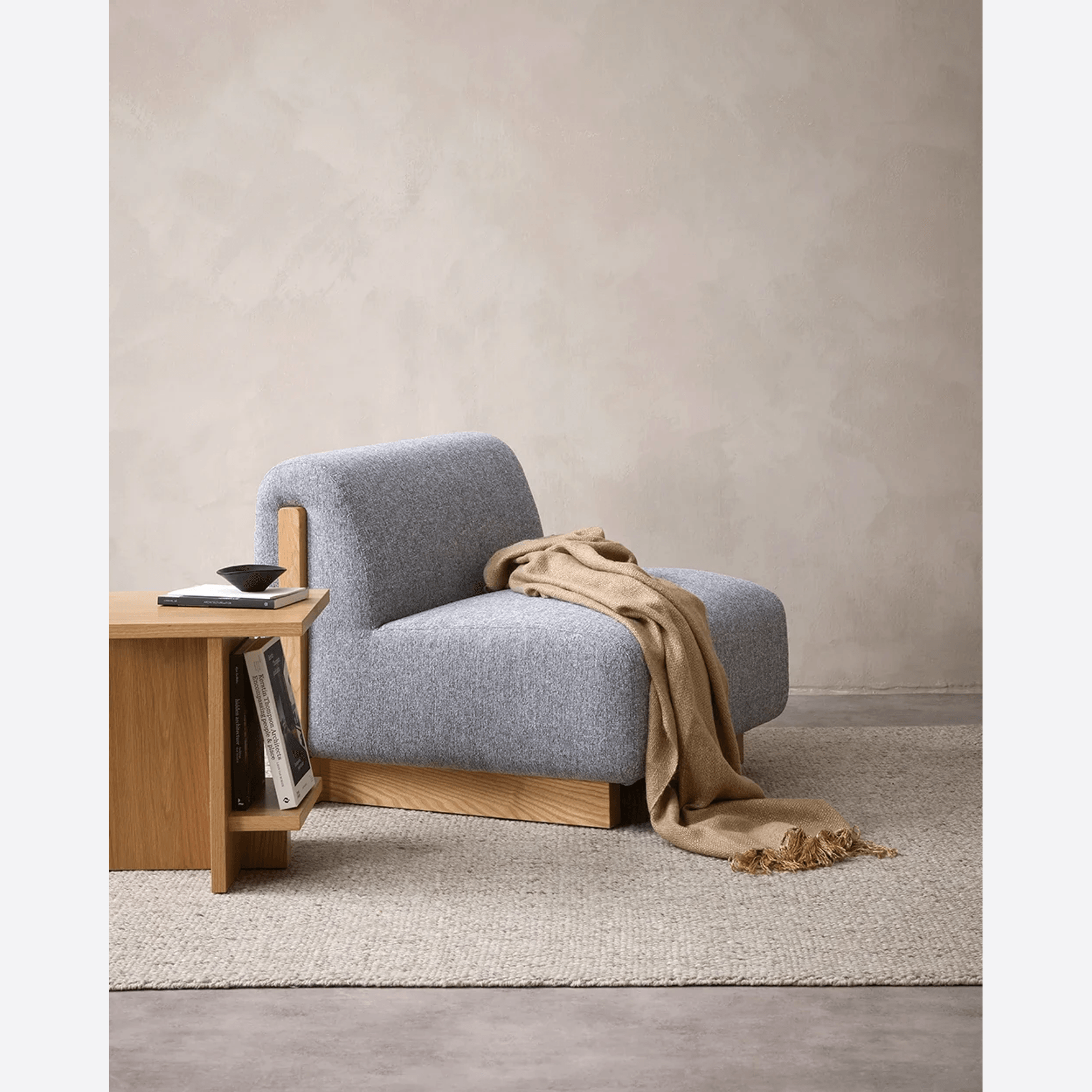 Baya Richmond Throw - Cumin | Acrylic/Wool Blend gallery detail image