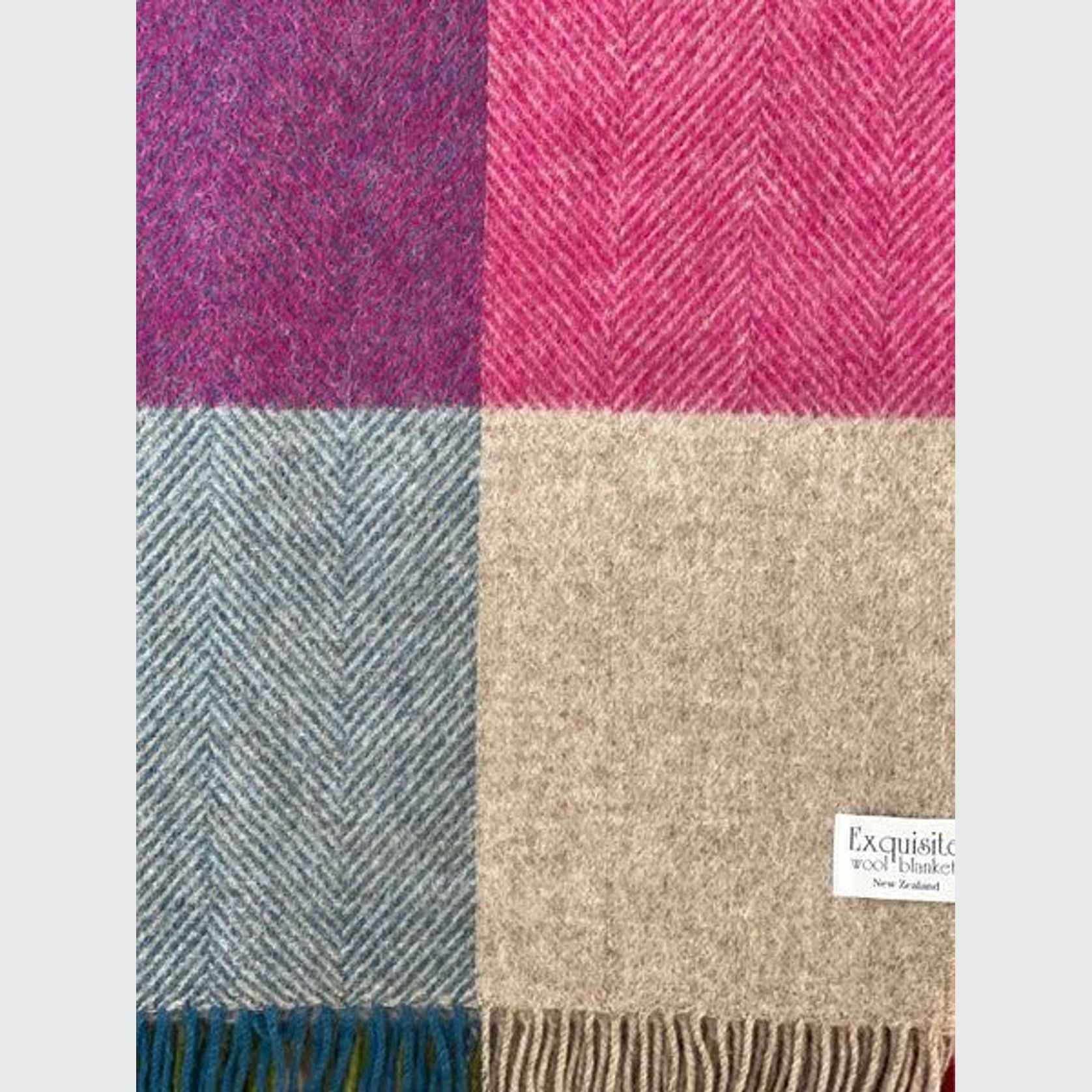 NZ Wool Throw - Harland Multi | 100% Pure Wool gallery detail image