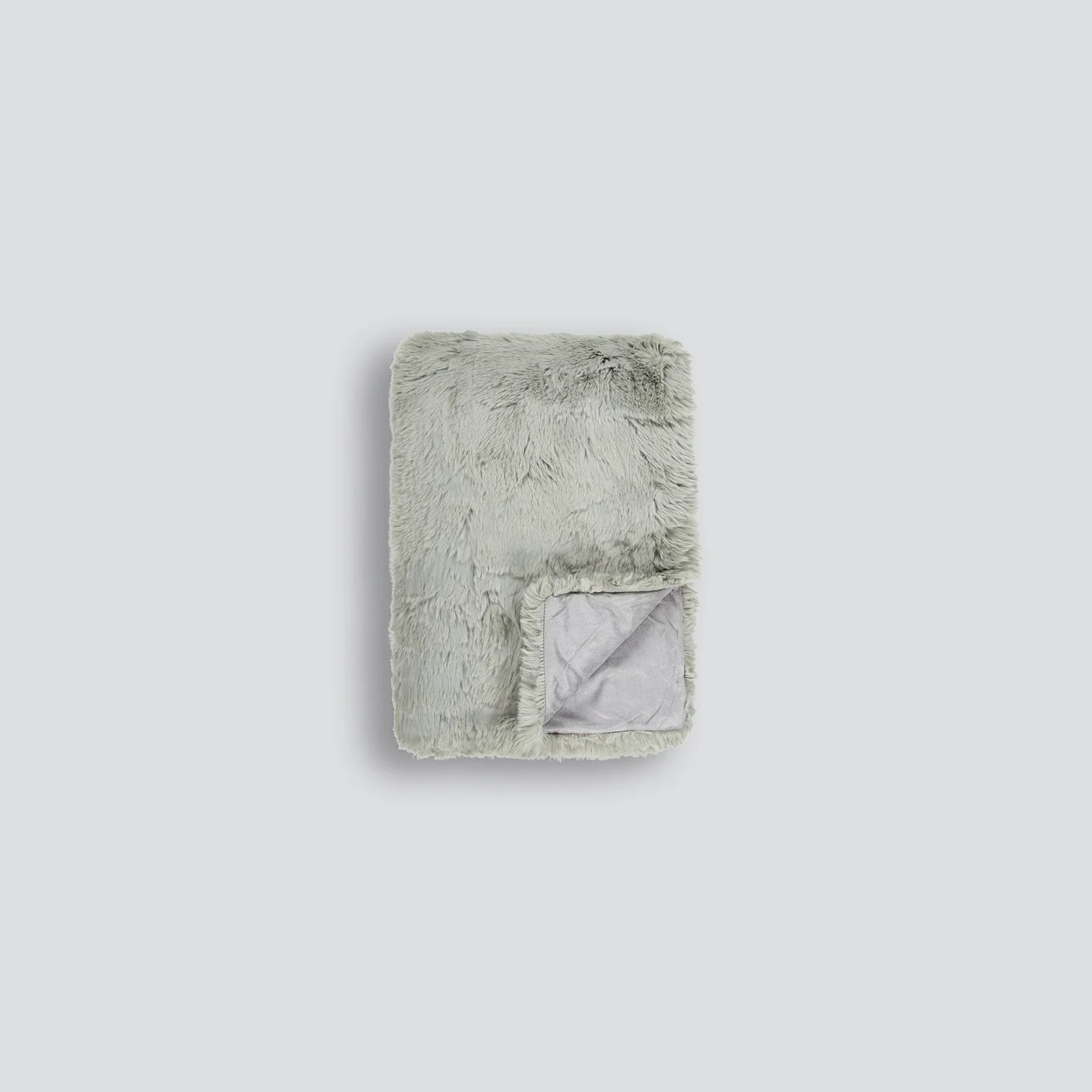 Pele Faux Fur Throw - Seafoam | Baya gallery detail image