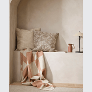 Baya Winton Throw - Coral | Wool/Cotton Blend gallery detail image