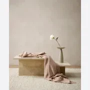 Baya Cromwell Throw - Blush | Cotton Blend gallery detail image