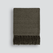 Baya Richmond Throw - Dark Olive | Acrylic/Wool Blend gallery detail image