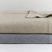 Moss Stitch Ultrafine Merino Wool Blankets gallery detail image